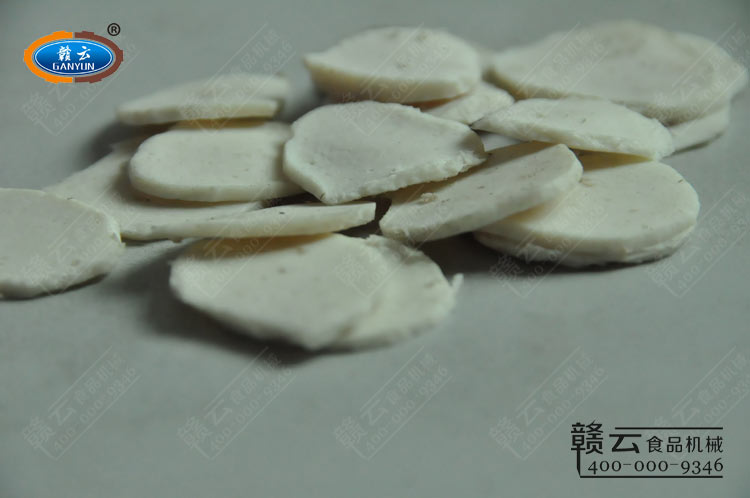 中草藥切片機切肉丸片效果圖