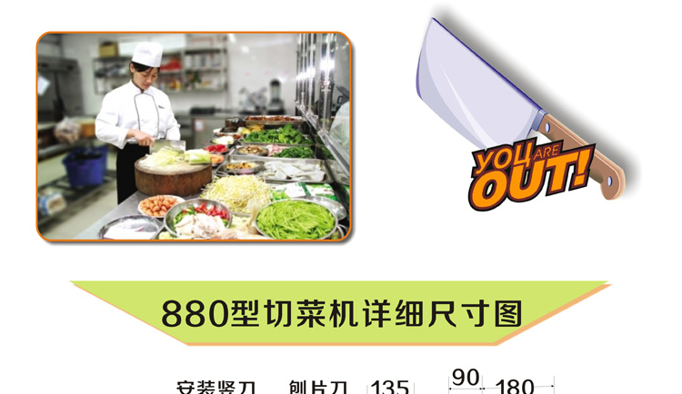 贛云牌880型多功能切菜機