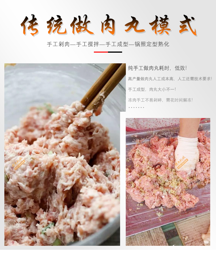 傳統(tǒng)做肉丸模式 傳統(tǒng)做肉丸模式